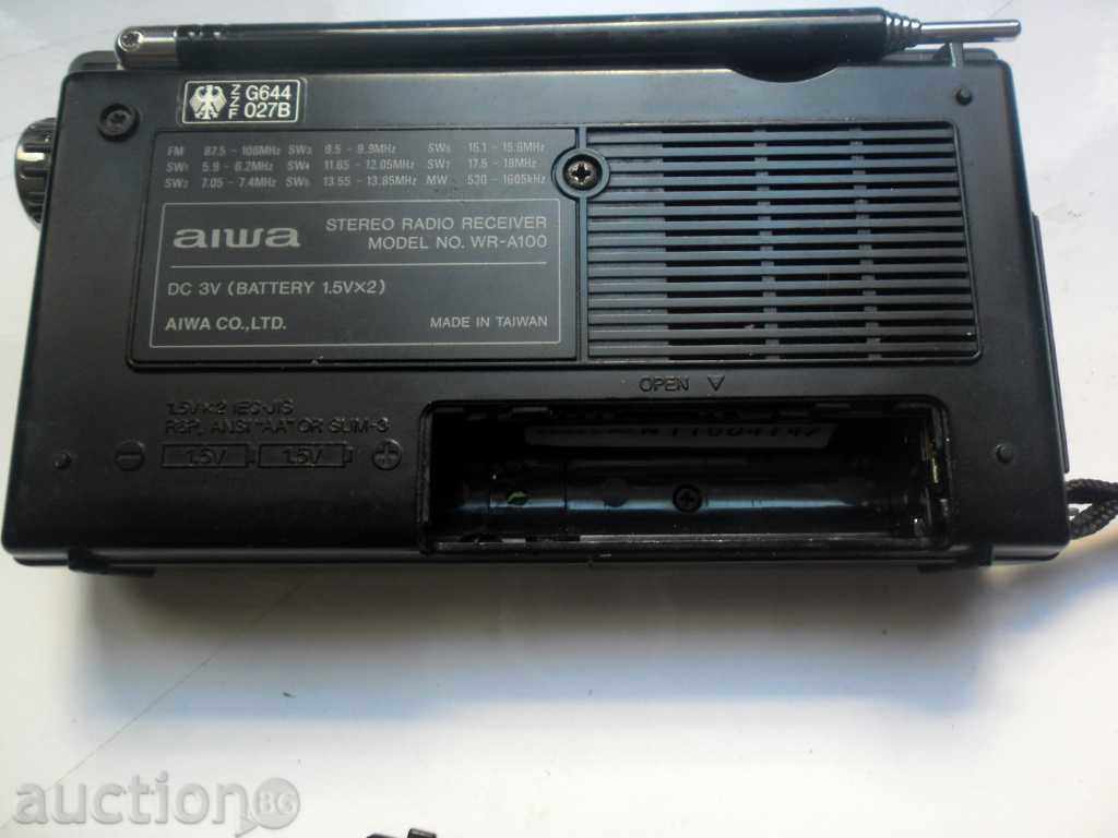 Delivery of TRANSITOR --- AIWA WR-A 100-STEREO Delivery of TRANSITOR --- AIWA WR-A 100-STEREO