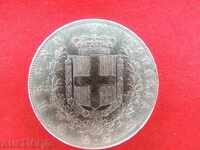 5 lire 1872 Italy silver-QUALITY- NO MADE IN CHINA -