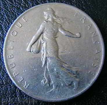 1 φράγκο 1960, η Γαλλία
