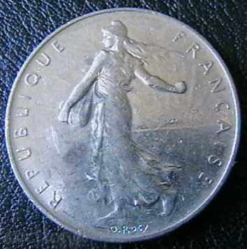 1 франк 1978, Франция с цена € 0.30 | 0.59 лв.