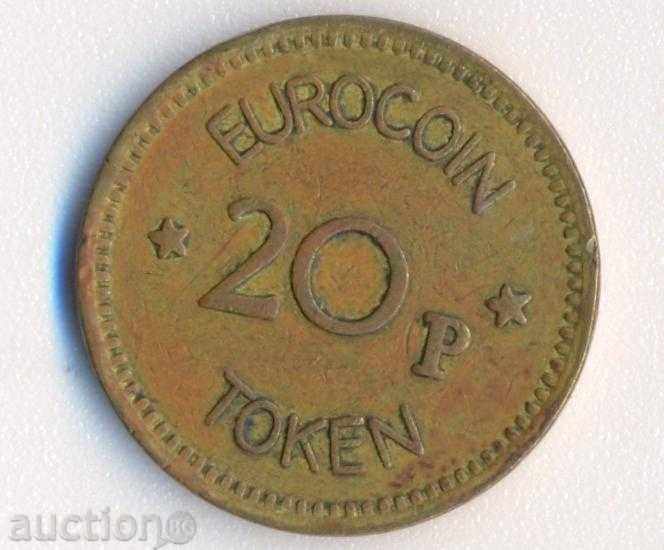 Eurocoin, 20 pence London
