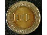 1000 сукре 1997, Еквадор