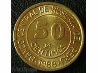 50 tsentimo 1988, Peru