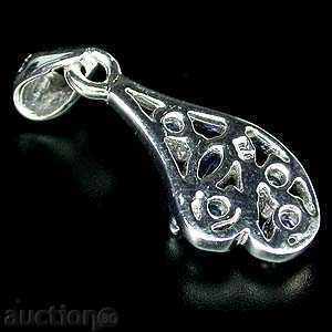 pandantiv de argint Tanzanite NATURAL cu preț 187.00 BGN | € 95.61