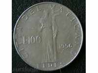 100 liras 1956, Vatican