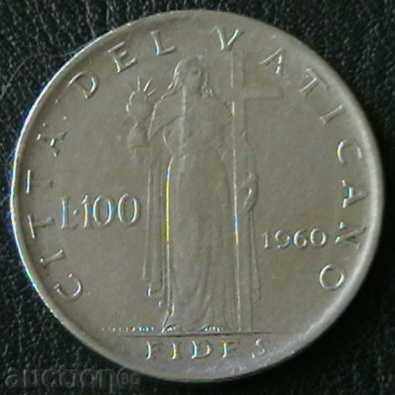 100 liras 1960, Vatican