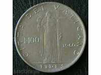 100 λίρες το 1960, το Βατικανό