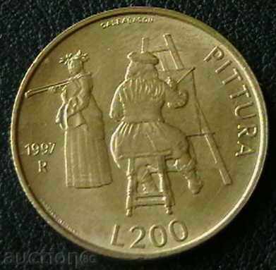 200 liras 1997 San Marino