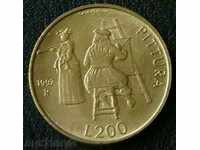 200 liras 1997 San Marino