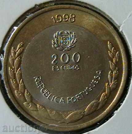 200 escudos 1998 Portugalia