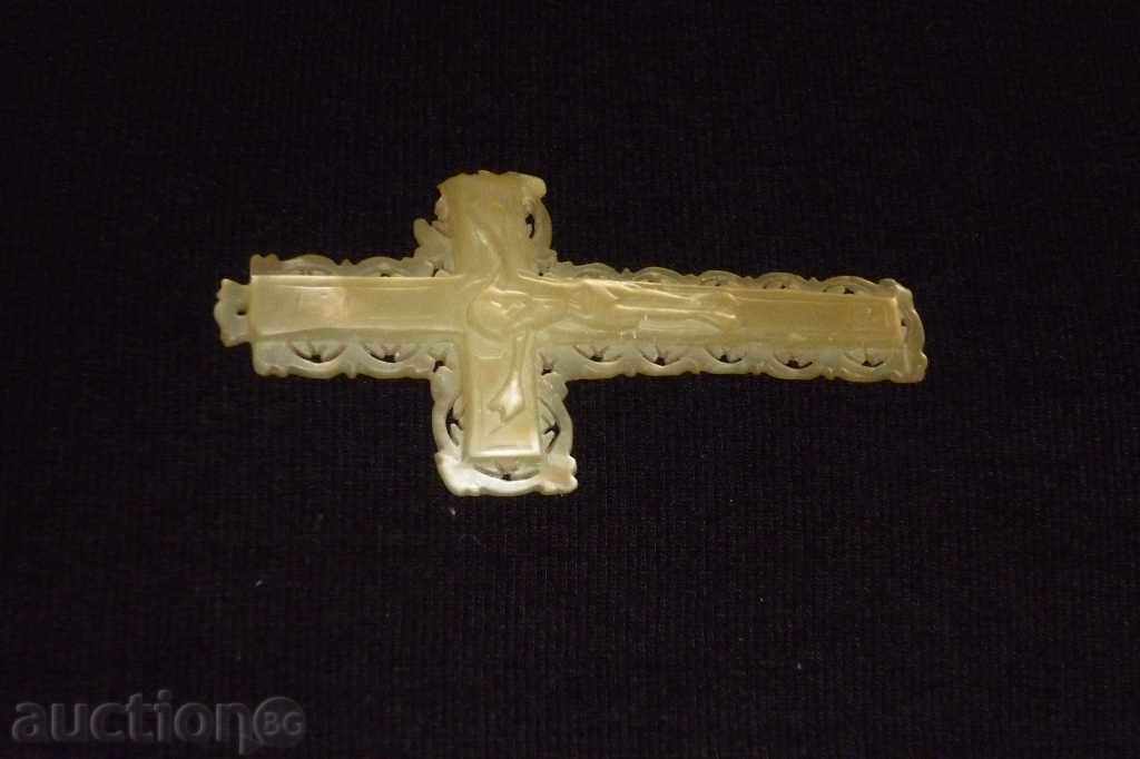 Biblical cross, relic, mother of pearl, jewel - 5