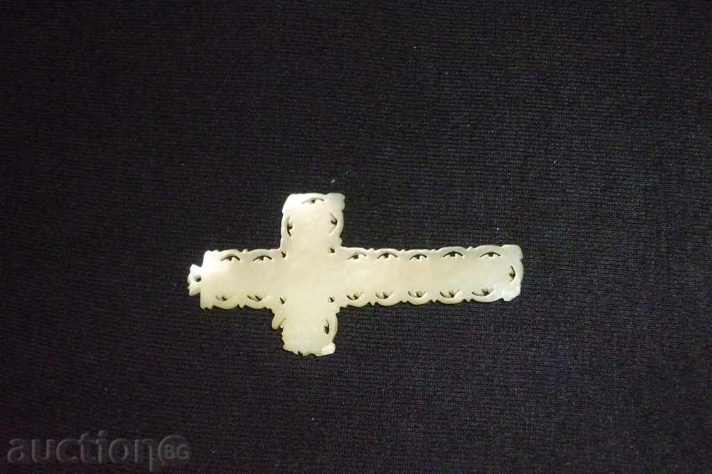 Biblical cross, relic, mother of pearl, jewel - 7