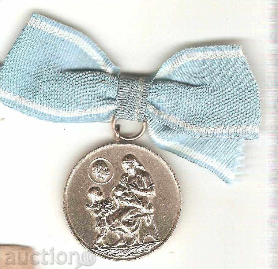 Medal "For Maternity" second grade with tape