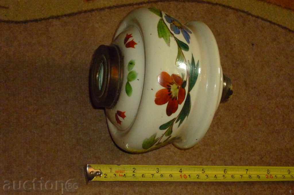 Old porcelain lamp, lantern, gazebo, porcelain, glass with price 89.00 BGN | € 45.50 Old porcelain lamp, lantern, gazebo, porcelain, glass with price 89.00 BGN | € 45.50