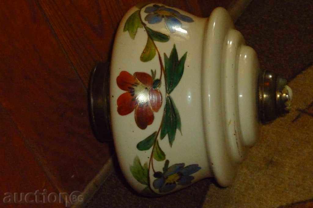 Old porcelain lamp, lantern, gazebo, porcelain, glass - 5 Old porcelain lamp, lantern, gazebo, porcelain, glass - 5