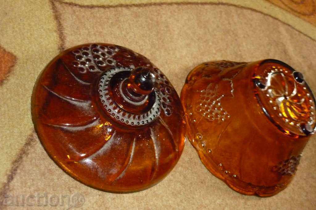 Antique glass sugar bowl, service, glass, porcelain, tea with price 48.00 BGN | € 24.54 Antique glass sugar bowl, service, glass, porcelain, tea with price 48.00 BGN | € 24.54