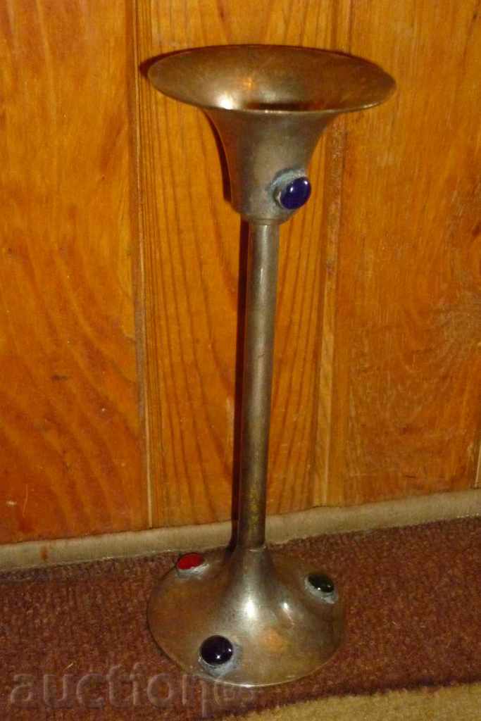 Veche lumânare argintată, lampă, felinar, lumânare, candelabru