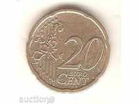 + Austria 20 euro cents 2002