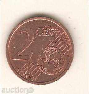 Германия  2  евроцента  2007 г. D