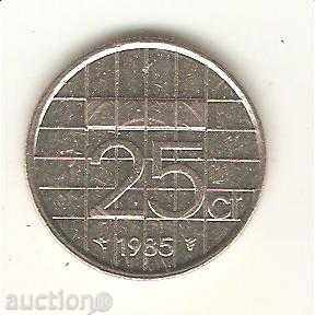 + Olanda 25 cenți 1985