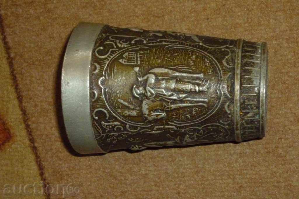 Delivery of An old metallic cup, stack, goblet, mug Delivery of An old metallic cup, stack, goblet, mug