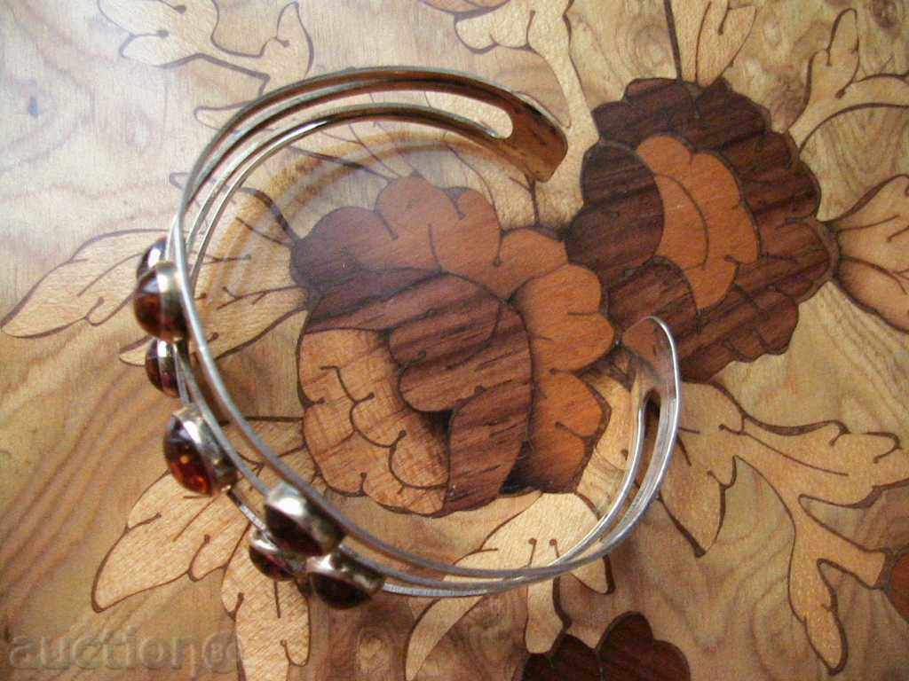 AMBER NECKLACE - NATURAL AMBER and SILVER BRACELET - 5 AMBER NECKLACE - NATURAL AMBER and SILVER BRACELET - 5