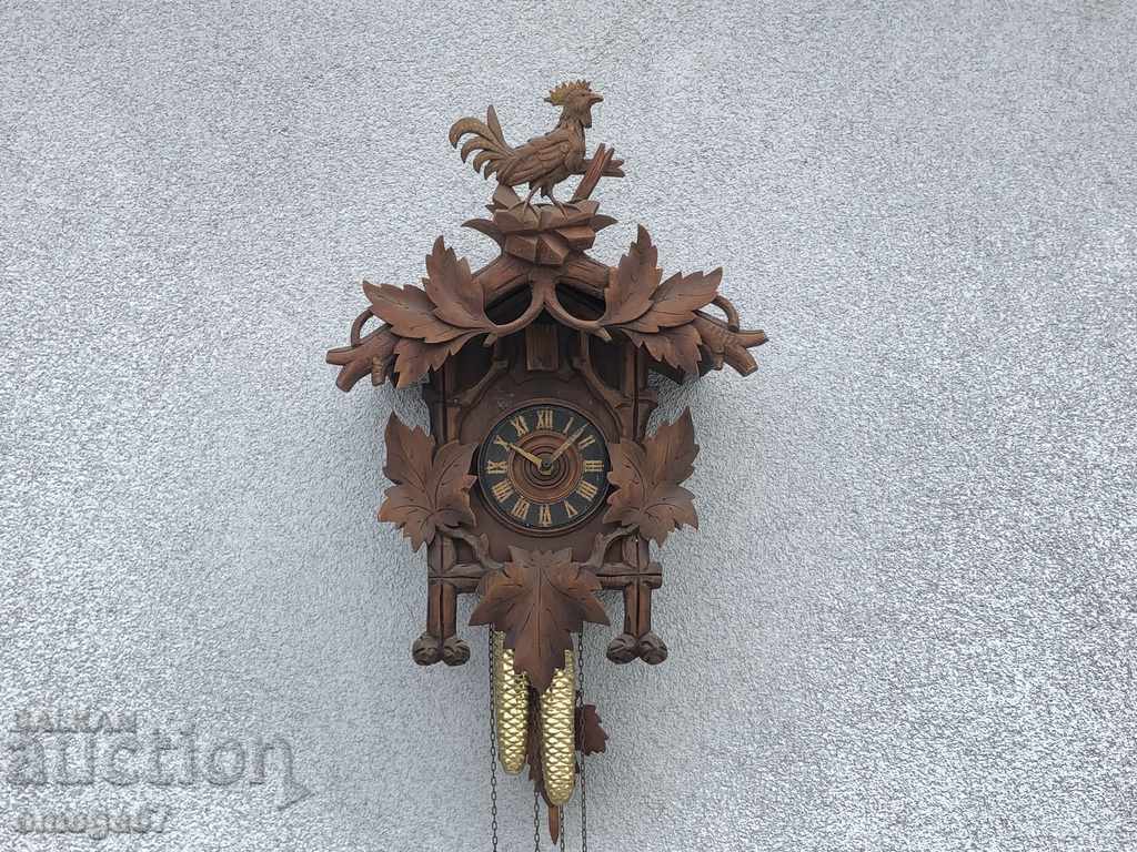 Livrarea Ceas de perete cu cuc Black Forest din 1900