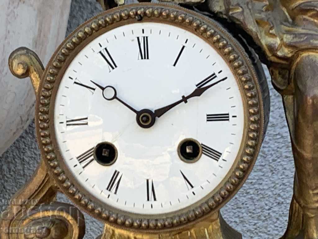 Fireplace clock from the end of the 19th century. - 5 Fireplace clock from the end of the 19th century. - 5