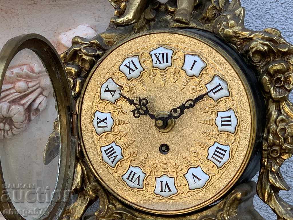 Каминен часовник в стил Барок от средата на 20в. - 6