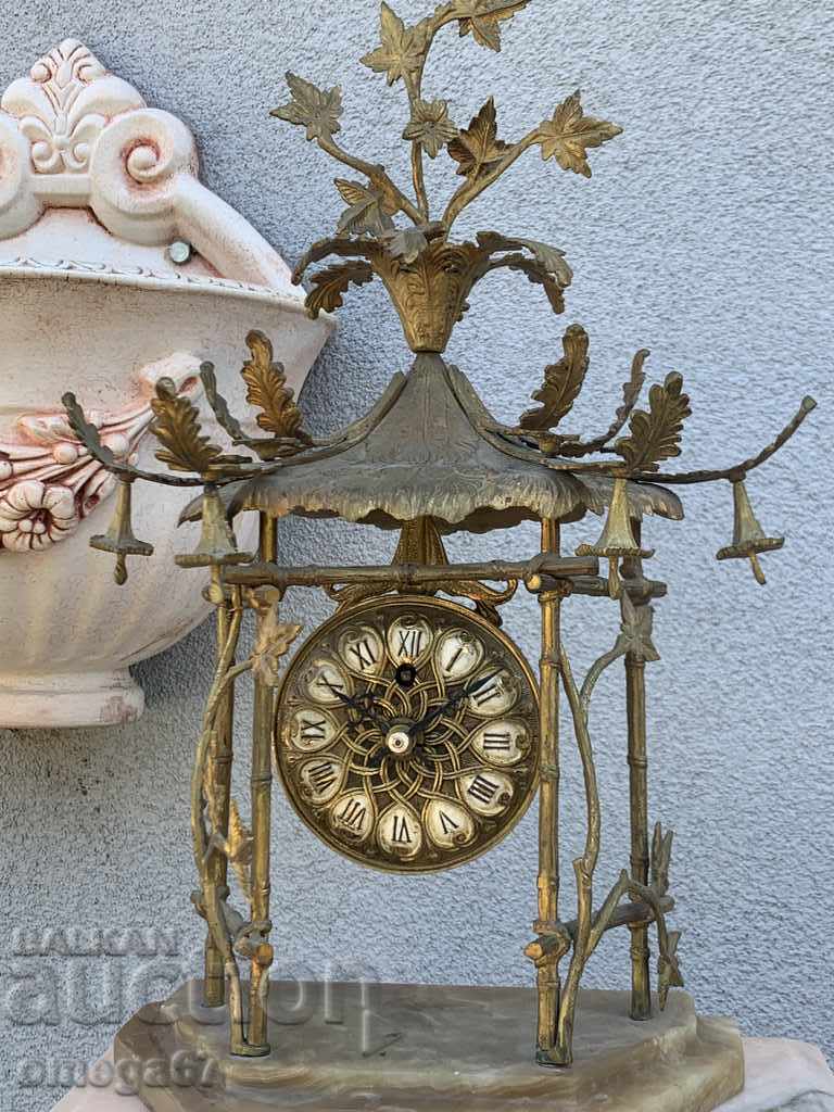 Fireplace clock from the middle of the 20th century. - 7