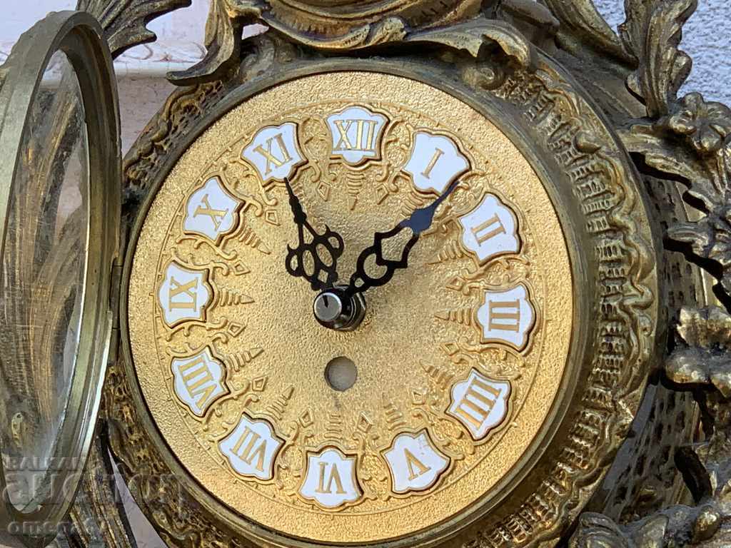 Rococo fireplace clock! - 7