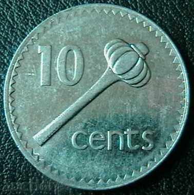 10 cents 1990, Fiji