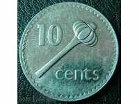 10 цента 1990, Фиджи