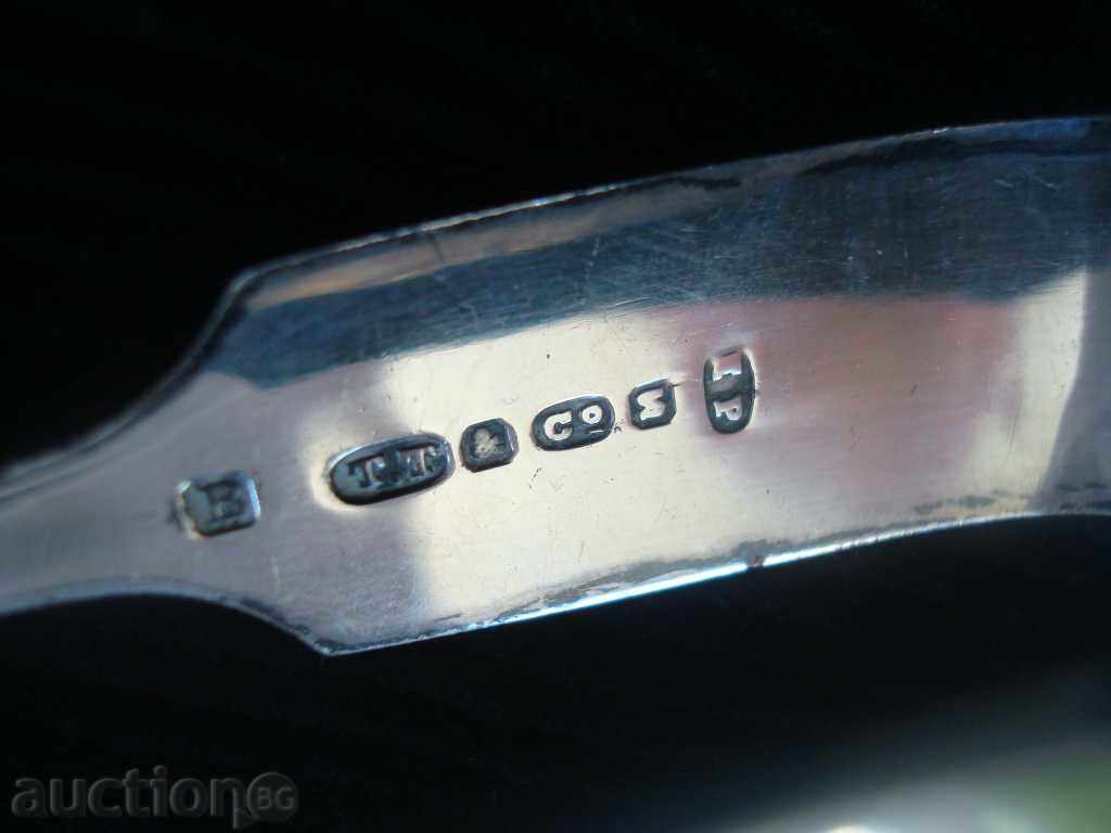 Щипка за лед, захар, сервиране- стара Англия, маркировки. с цена € 15.95 | 31.20 лв.