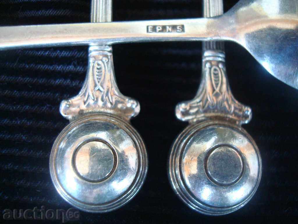 Spoons, tea coffee, also white metal, size 110 mm. - old England. with price 79.95 BGN | € 40.88