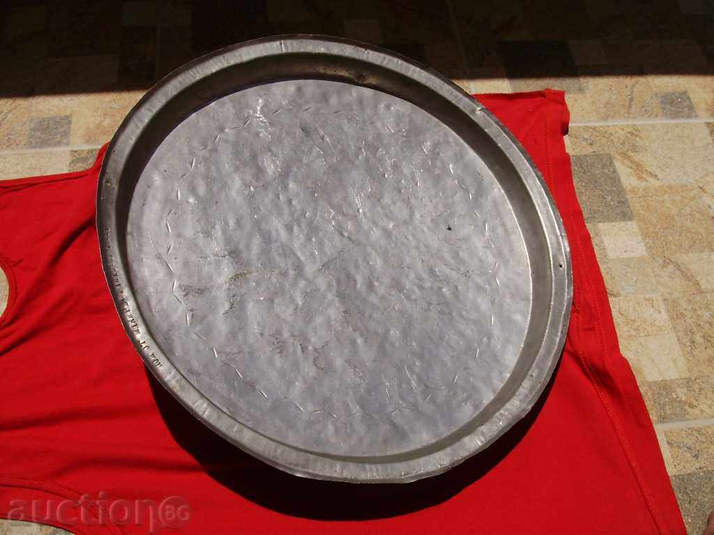 Auction Baked tray, marked 1926. Auction Baked tray, marked 1926.