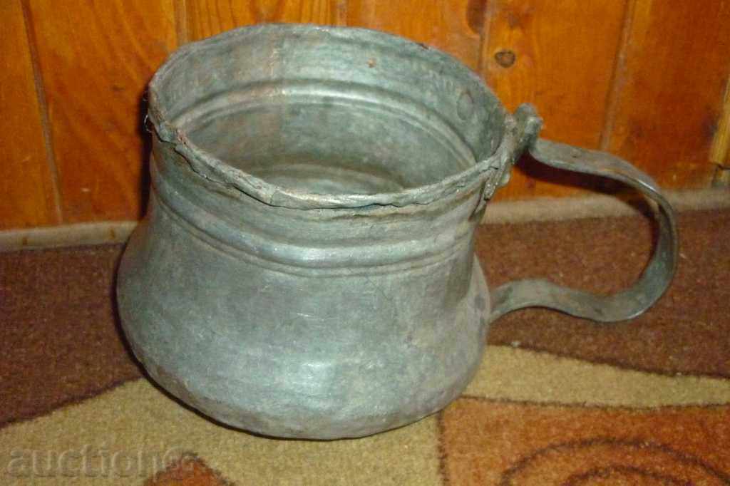 Livrarea Vechi fierbător de conserve, groapă, cupru, ceainic, albastru, ceainic