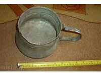 Old tinned kettle, pit, copper, kettle, blue, kettle