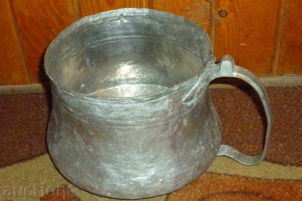 Old tinned kettle, pit, copper, kettle, blue, kettle - 6 Old tinned kettle, pit, copper, kettle, blue, kettle - 6