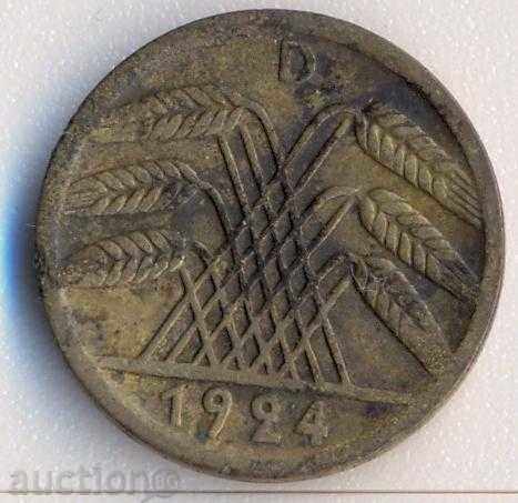 Германия 5 райхспфенига 1924d с цена € 1.46 | 2.86 лв.
