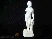 Figurină fină din porțelan alb „Venus” h/l 130x45 mm.