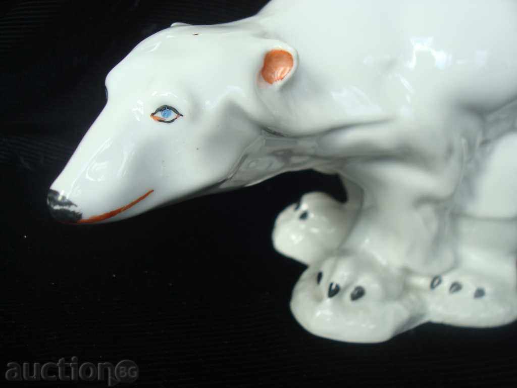 Fine, white Porcelain, Large white BEAR h/w 160x230 mm. with price 79.95 BGN | € 40.88