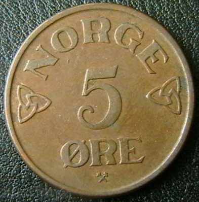 5 öre 1953, Νορβηγία