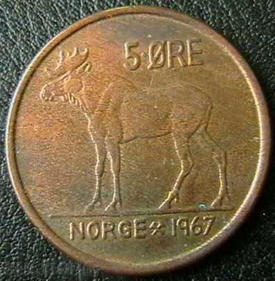 5 øre 1967, Νορβηγία