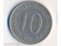 Yugoslavia 10 dinars 1986
