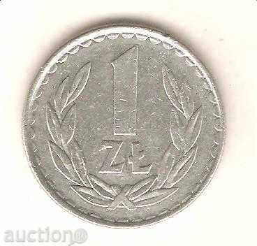 + Poland 1 zloty 1986 MW