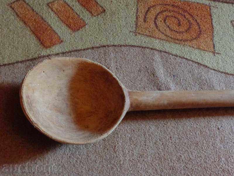 Old wooden spoon, the wooden one, with price 46.00 BGN | € 23.52