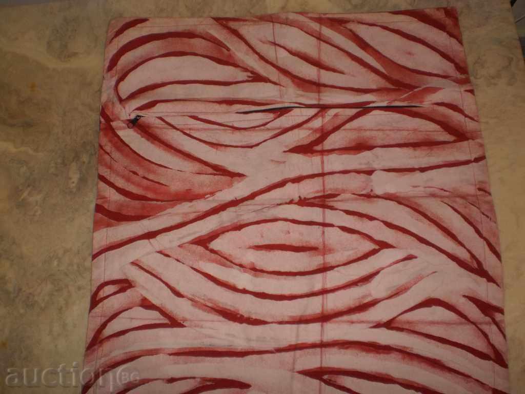 Auction  Cushion cover in batik-zebra technique