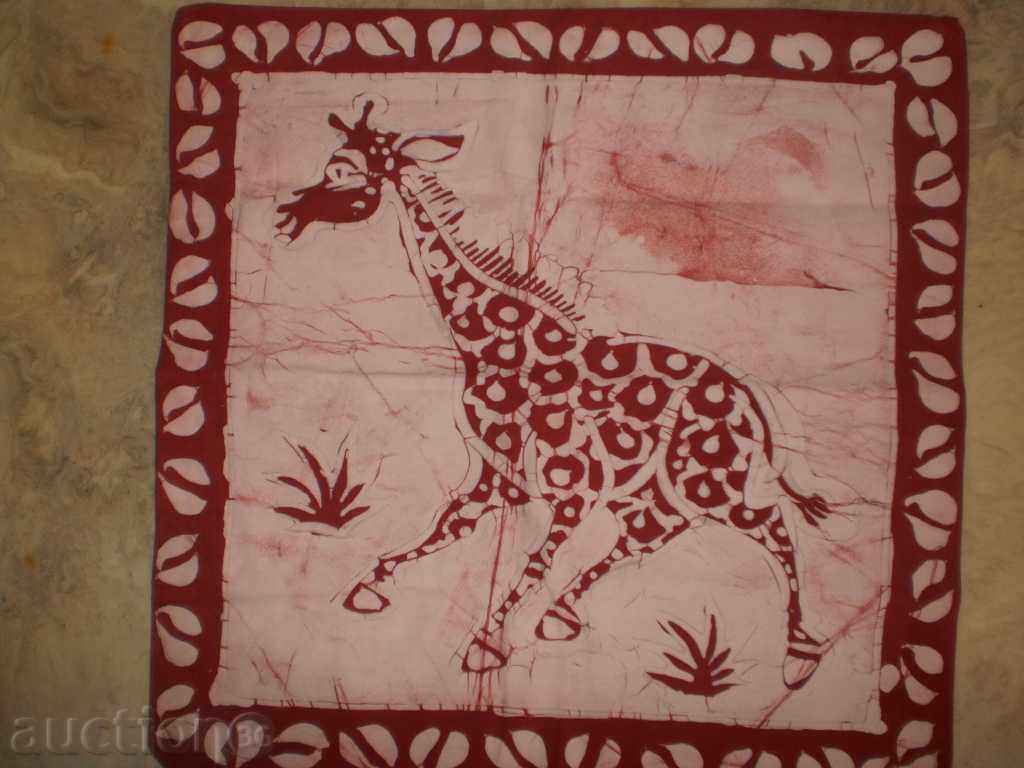 Калъфка за възглавница в техника батик-жираф - 7 Калъфка за възглавница в техника батик-жираф - 7