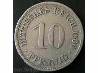 10 pfennig 1900 D, Γερμανία (Empire)